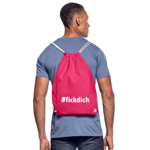 Turnbeutel: Fick Dich (#fickdich) - Fuchsia
