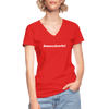 Frauen-T-Shirt mit V-Ausschnitt: Am Arsch vorbei (#amarschvorbei) - Rot