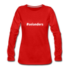 Frauen Premium Langarmshirt: Sei anders (#seianders) - Rot