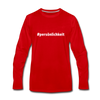 Männer Premium Langarmshirt: Persönlichkeit (#persönlichkeit) - Rot