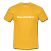 Männer T-Shirt: Persönlichkeit (#persönlichkeit) - Gelb