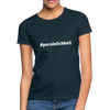 Frauen T-Shirt: Persönlichkeit (#persönlichkeit) - Navy