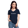 Frauen-T-Shirt mit V-Ausschnitt: Persönlichkeit (#persönlichkeit) - Navy