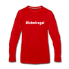 Männer Premium Langarmshirt: Ist mir egal (#istmiregal) - Rot