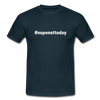 Männer T-Shirt: Nope, not today (#nopenottoday) - Navy