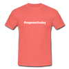 Männer T-Shirt: Nope, not today (#nopenottoday) - Koralle