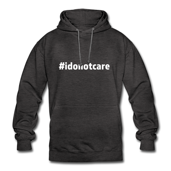 Unisex Hoodie: I do not care (#idonotcare) - Anthrazit