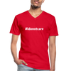 Männer-T-Shirt mit V-Ausschnitt: I do not care (#idonotcare) - Rot