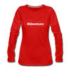 Frauen Premium Langarmshirt: I do not care (#idonotcare) - Rot