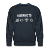 Männer Premium Pullover: Allergic to (Ladebalken, leerer Akku, kein Empfang, Kein Wlan) - Navy