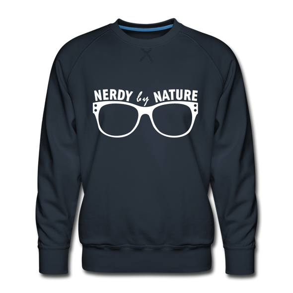 Männer Premium Pullover: Nerdy by nature - Navy