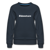 Frauen Premium Pullover: I don’t care. Why should I? - Navy