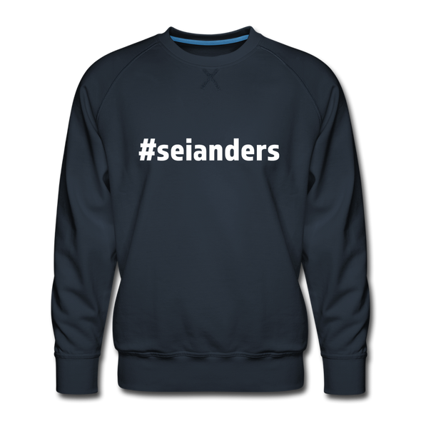Männer Premium Pullover: Sei anders (#seianders) - Navy