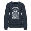 Frauen Premium Pullover: Introverts unite separately in your own homes. - Navy