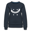 Frauen Premium Pullover: Schrödinger´s smiley - Navy