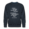 Männer Premium Pullover: Science has proof without any certainty … - Navy