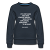 Frauen Premium Pullover: It’s very hard not to be condescending when … - Navy