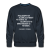 Männer Premium Pullover: Philosophy of science is about as useful … - Navy