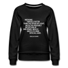 Frauen Premium Pullover: Nothing travels faster than the speed of light … - Schwarz