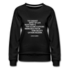Frauen Premium Pullover: The saddest aspect of life right now is that science … - Schwarz