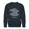 Männer Premium Pullover: In the beginning the Universe was created … - Navy