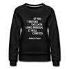 Frauen Premium Pullover: If you torture the data long enough, it will confess. - Schwarz