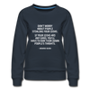 Frauen Premium Pullover: Don’t worry about people stealing your ideas … - Navy