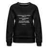 Frauen Premium Pullover: So you’re a little weird? Work it! A little different? … - Schwarz