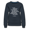 Frauen Premium Pullover: I think that nerds, if you want to call them that … - Navy