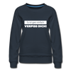 Frauen Premium Pullover: Es ist ganz einfach: Verpiss Dich! - Navy