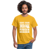 Männer T-Shirt: Keep your head high and your … - Gelb