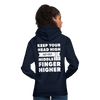 Unisex Hoodie: Keep your head high and your … - Navy