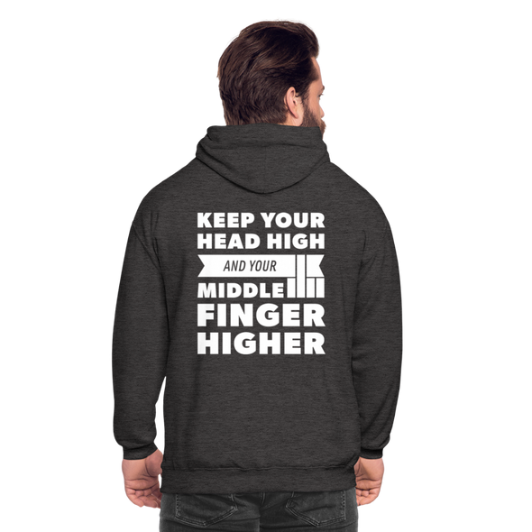Unisex Hoodie: Keep your head high and your … - Anthrazit