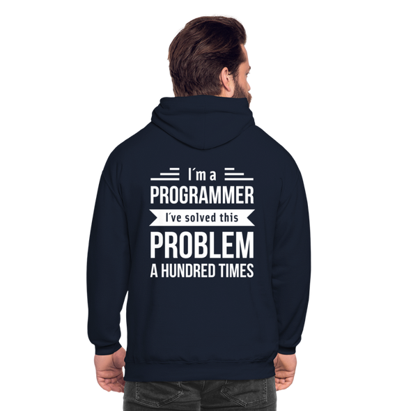 Unisex Hoodie: I´m a programmer. I´ve solved this … - Navy