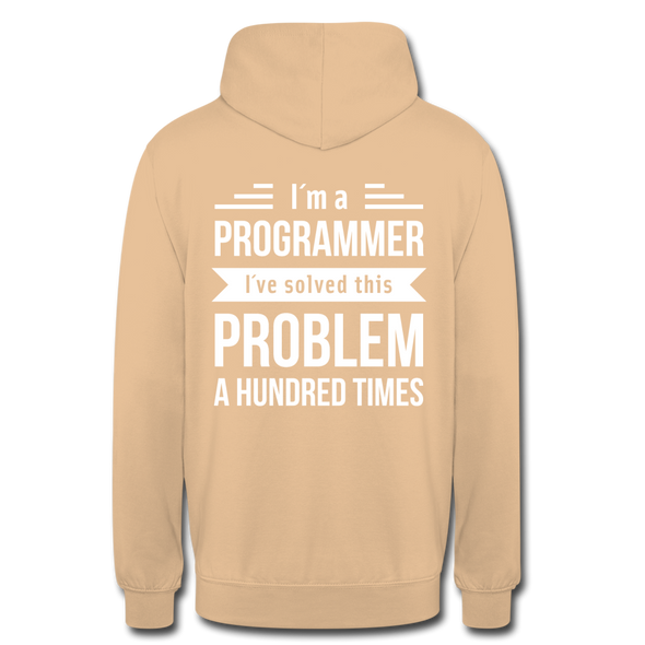 Unisex Hoodie: I´m a programmer. I´ve solved this … - Beige