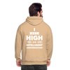 Unisex Hoodie: I get high on … - Beige