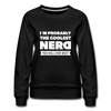 Frauen Premium Pullover: I´m probably the coolest nerd … - Schwarz