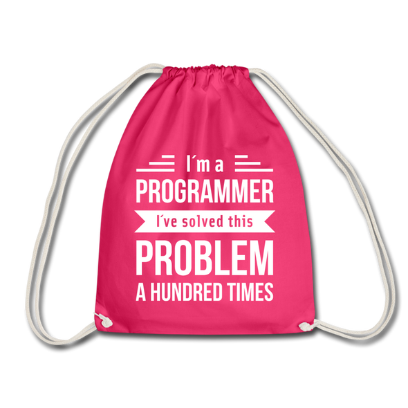 Turnbeutel: I´m a programmer. I´ve solved this … - Fuchsia