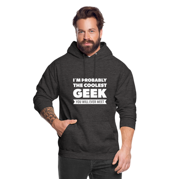 Unisex Hoodie: I´m probably the coolest geek … - Anthrazit