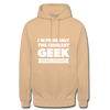 Unisex Hoodie: I´m probably the coolest geek … - Beige