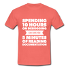Männer T-Shirt: Spending 10 hours on debugging … - Koralle
